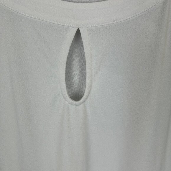 Torrid Studio Knit Short Lace Sleeve Top 1X White - Picture 7 of 11